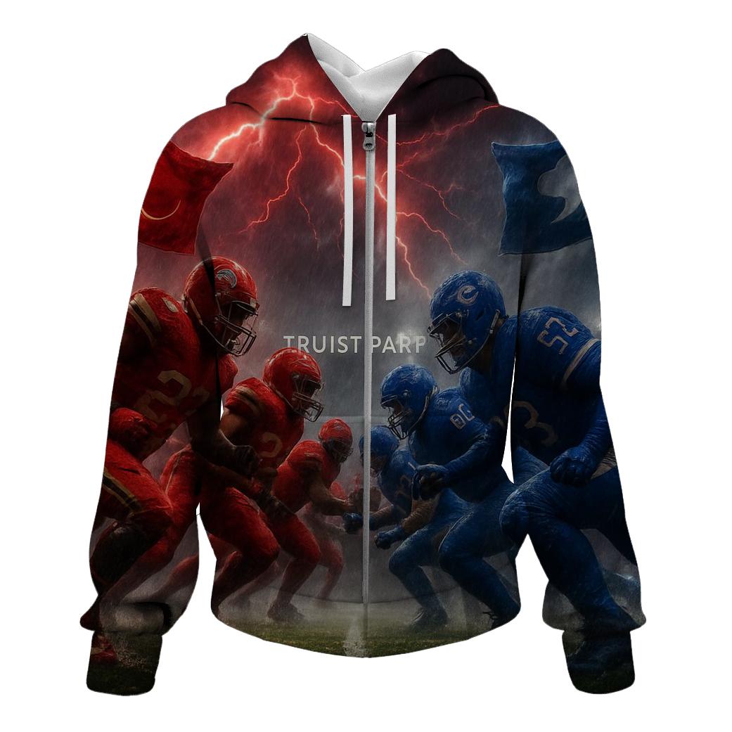 Night Thunder At Truist Gridiron printed hoodies