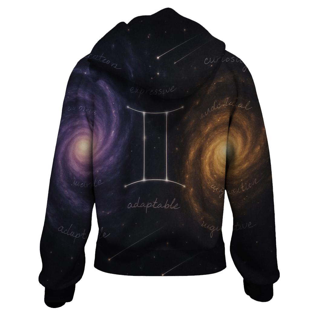 Gemini Dual Galaxy Mirror hoodie trends