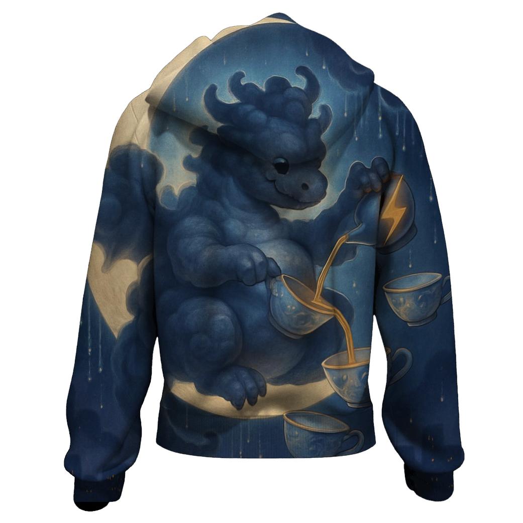 Tea Time Thunder Dragon lightweight hoodies