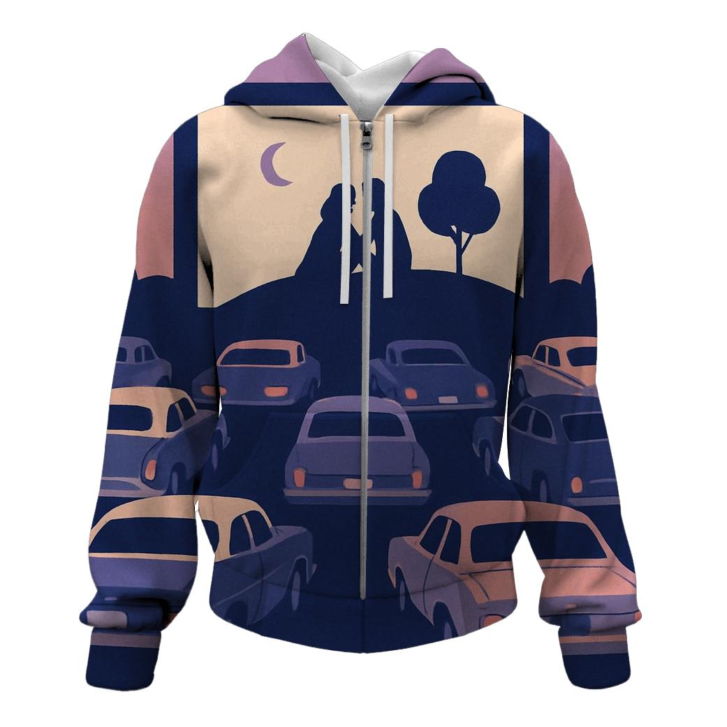 Starlit Drive In Cinema pullover hoodies