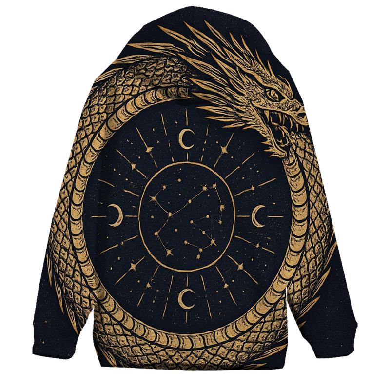 Celestial Circuit Ouroboros lightweight hoodies