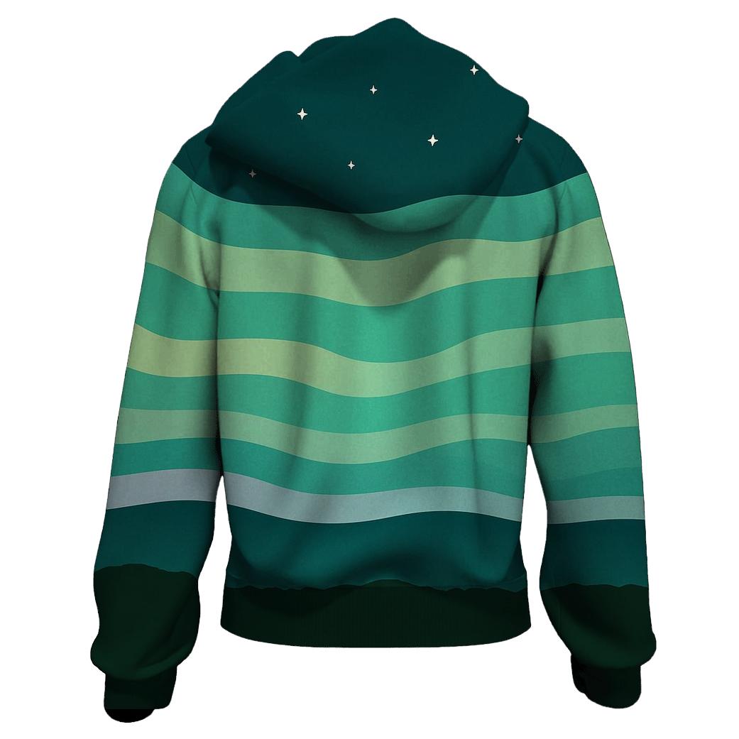 Aurora Horizon Banding designer hoodies