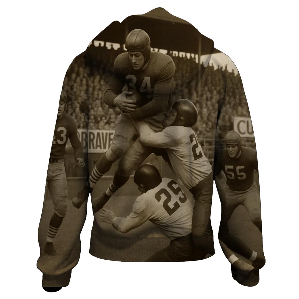 Retro Leather Helmets Braves And Cubs custom hoodies