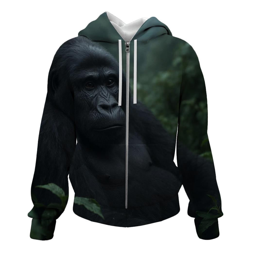 Mountain Gorilla Resting In Cloud Forest designer hoodies