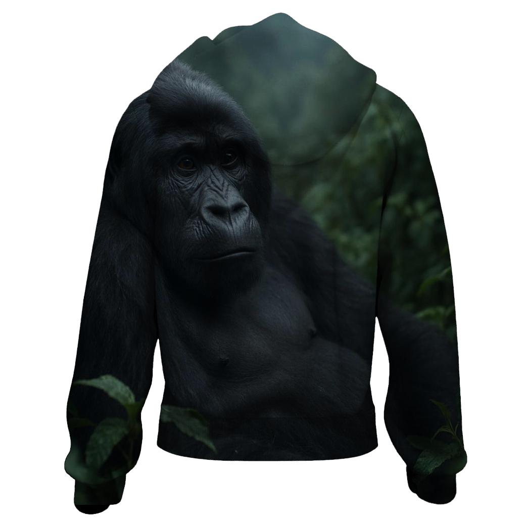 Mountain Gorilla Resting In Cloud Forest designer hoodies