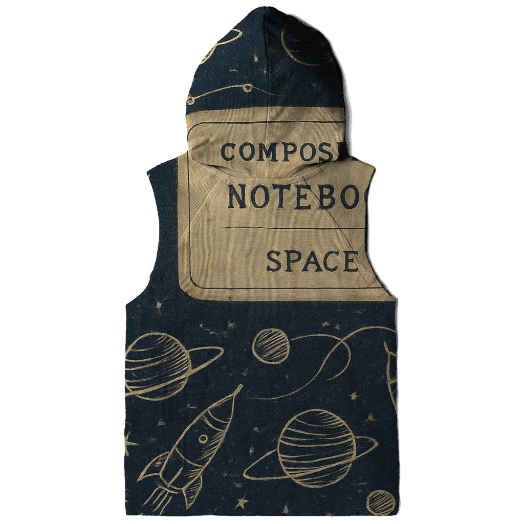 Faded Rocket Science Notebook Cover zip-up hoodies