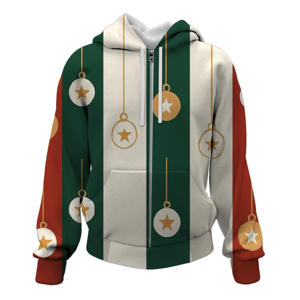Twinkling Bauble Stripes hoodie trends