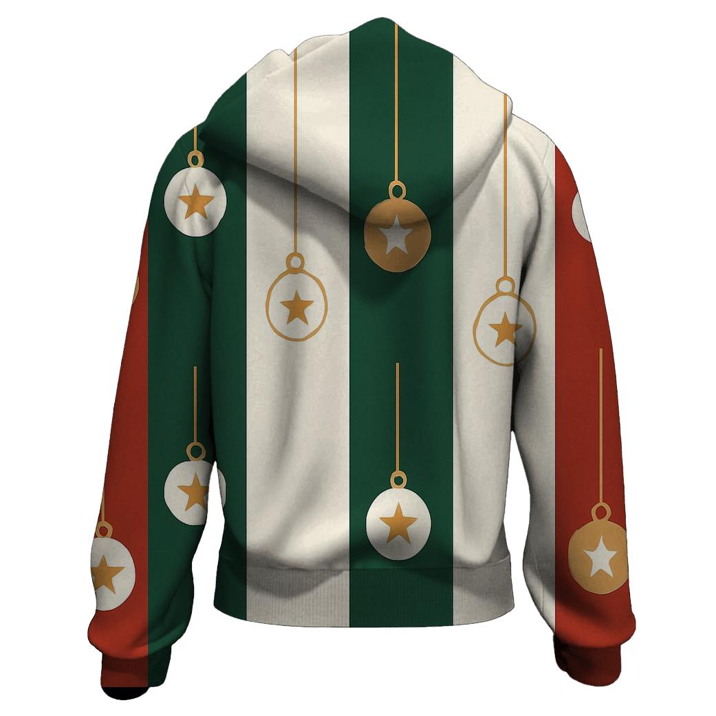 Twinkling Bauble Stripes hoodie trends