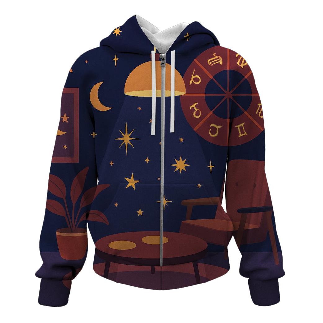 Cosmic Lounge Astrology Night pullover hoodies