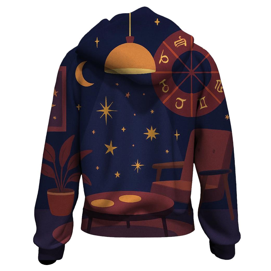 Cosmic Lounge Astrology Night pullover hoodies