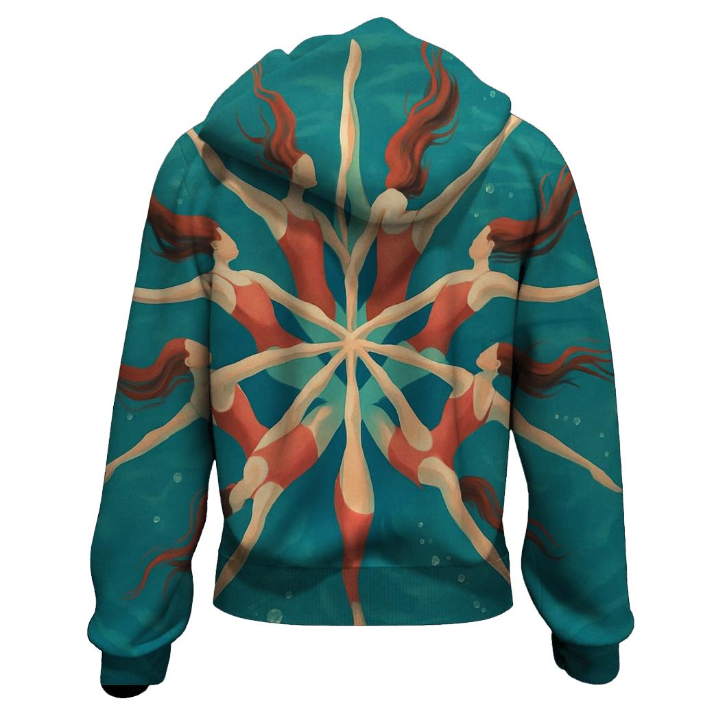 Underwater Synchronized Swimming Bloom hoodies fashion