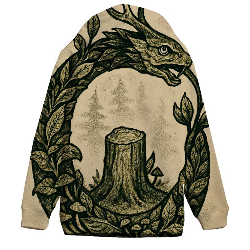 Forest Spirit Ouroboros hoodie designs