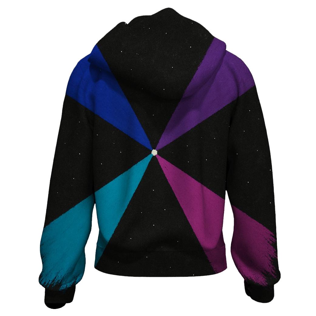 Pulsar Beam Fan Array embroidered hoodies