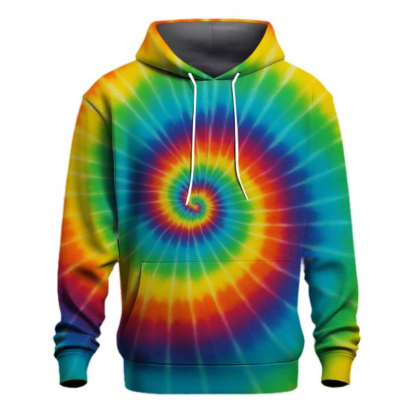 Solar Flare Rainbow Spiral Panel custom hoodies