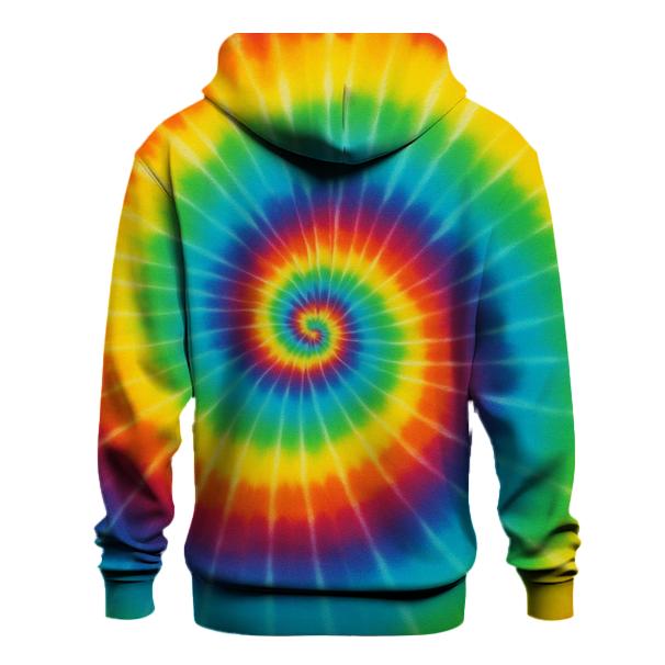 Solar Flare Rainbow Spiral Panel custom hoodies