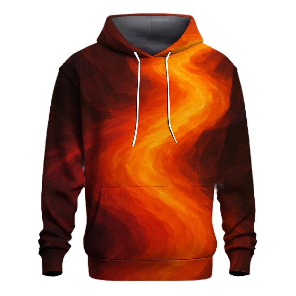 Molten Canyon Flow embroidered hoodies
