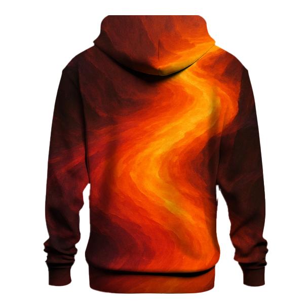 Molten Canyon Flow embroidered hoodies