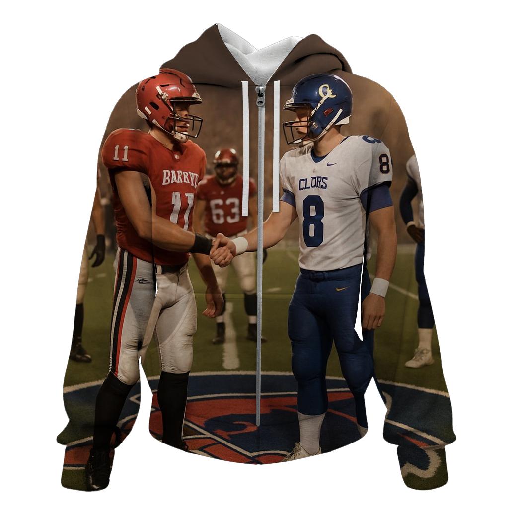 Halftime Truce Braves And Cubs Captains zip-up hoodies