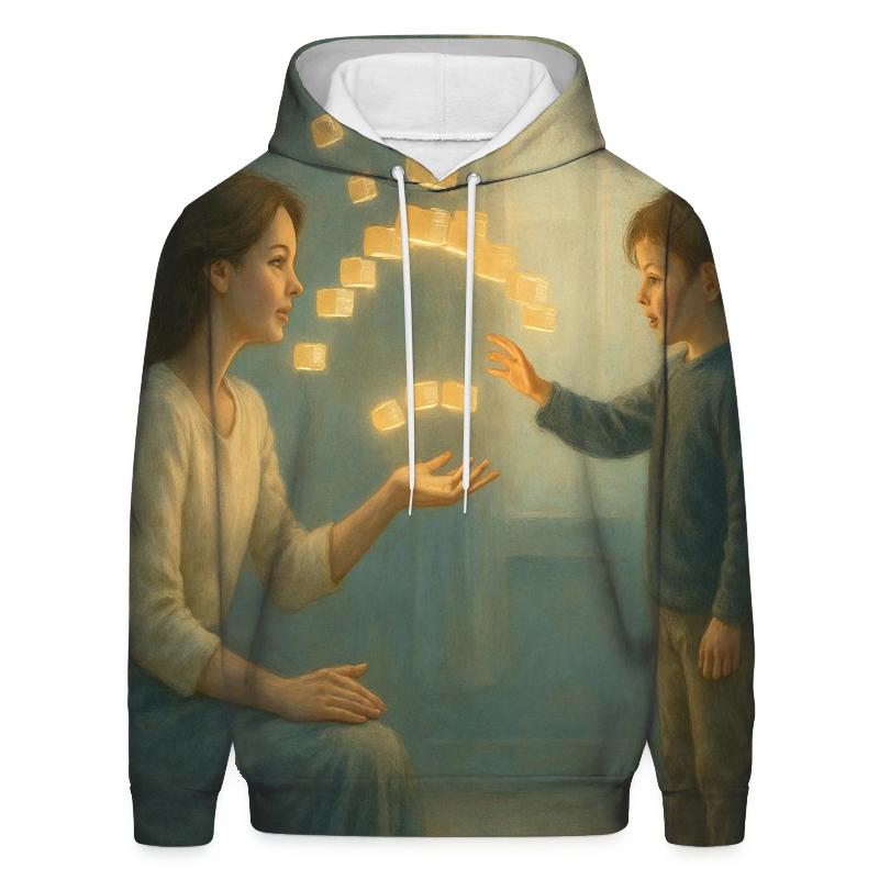 The Gentle Architecture Of Her Patience printed hoodies