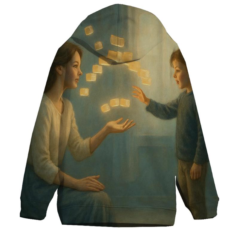 The Gentle Architecture Of Her Patience printed hoodies