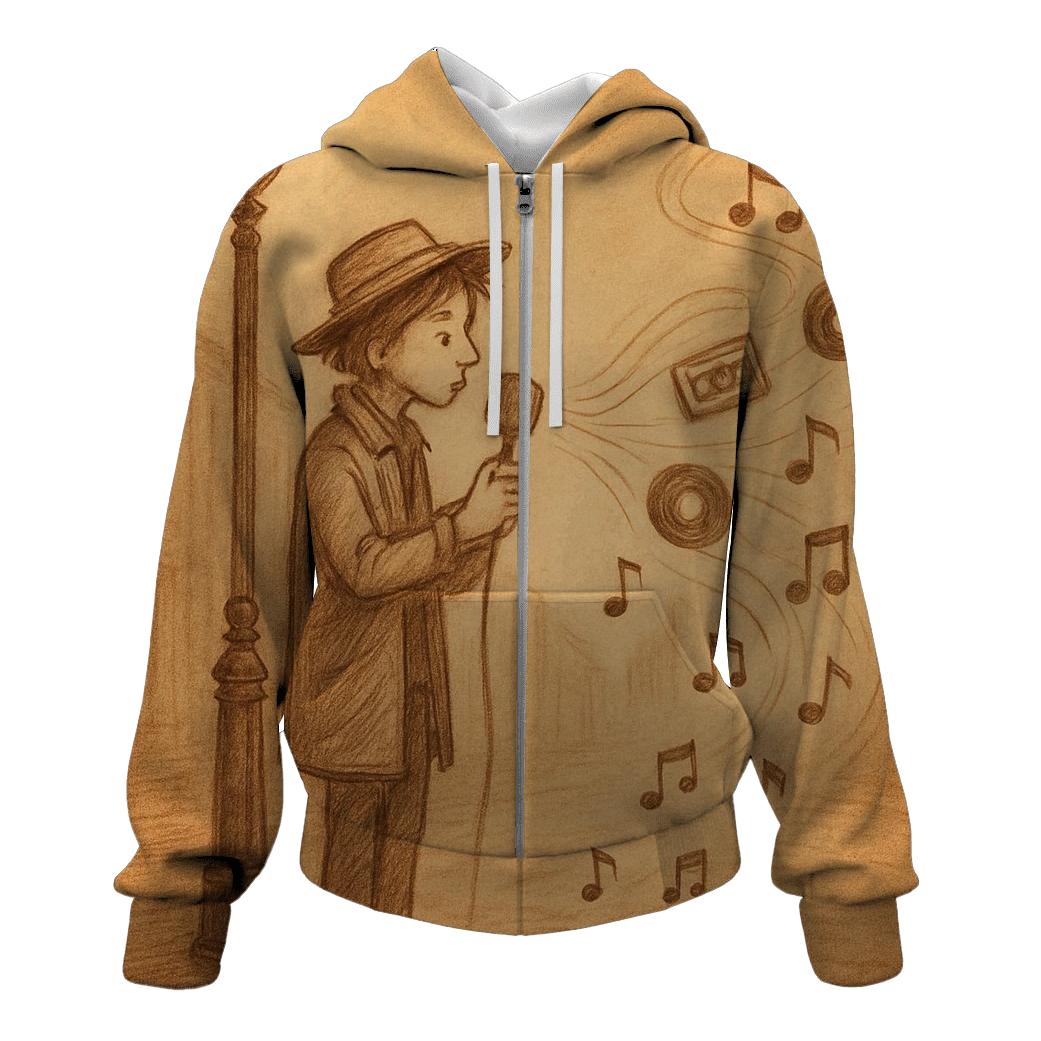 Sepia Street Busker Story heavyweight hoodies