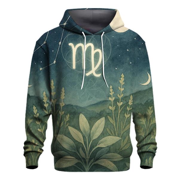 Lunar Virgo Healing Garden graphic hoodies