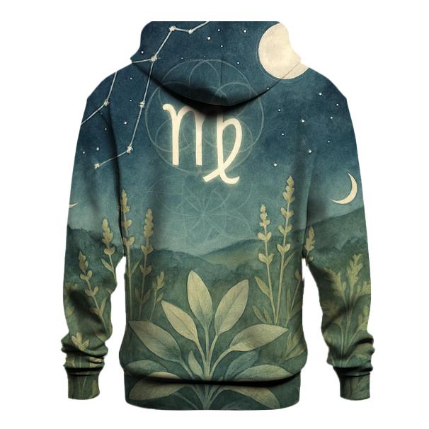 Lunar Virgo Healing Garden graphic hoodies