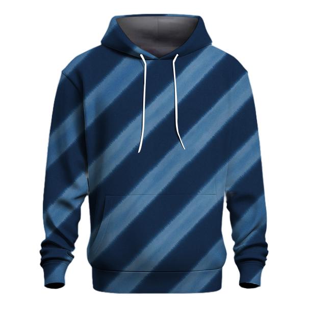 Indigo Arashi Diagonal River embroidered hoodies