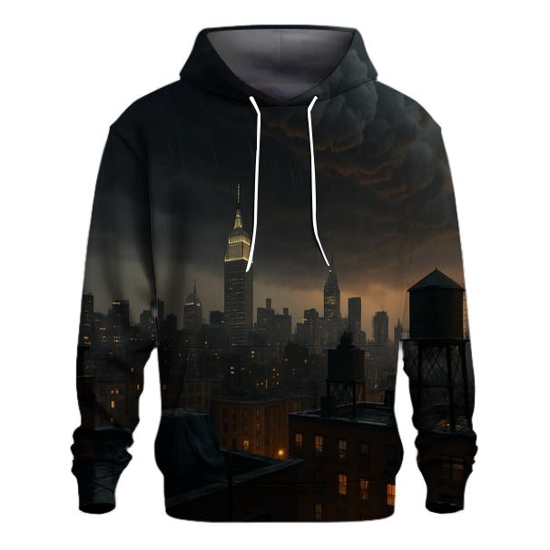Summer Storm Approaching Midtown Rooftops premium hoodies