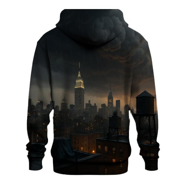 Summer Storm Approaching Midtown Rooftops premium hoodies