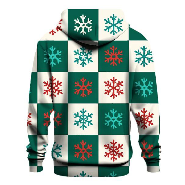 Snowflake Harmony Grid lightweight hoodies
