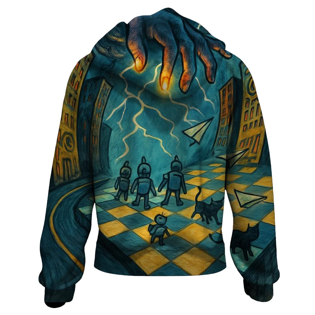 Stormy Chessboard Street Parade lightweight hoodies