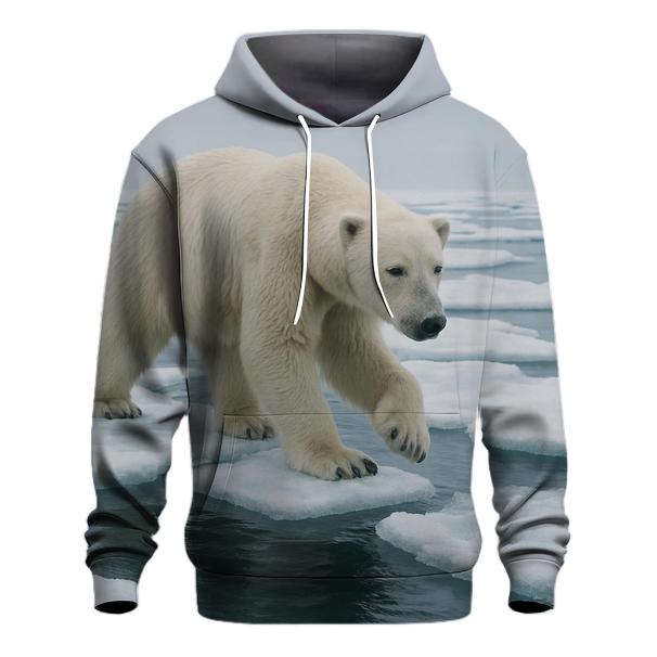 Polar Bear Crossing Drift Ice Lead hoodies fashion