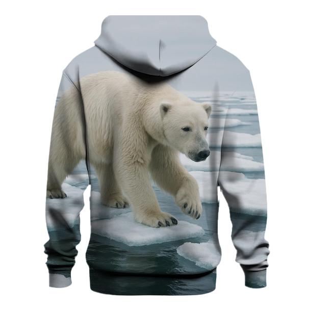Polar Bear Crossing Drift Ice Lead hoodies fashion