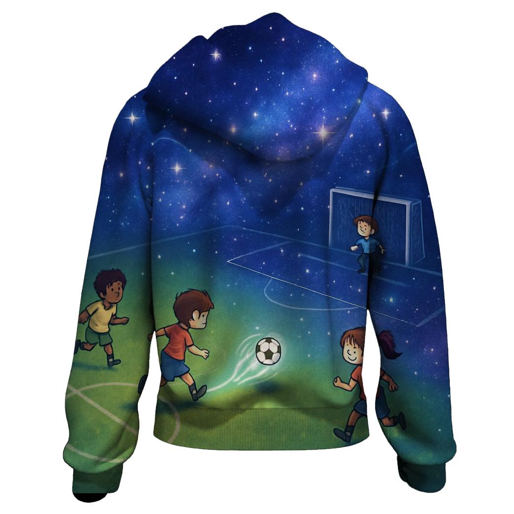 Youth Soccer Galaxy Field premium hoodies