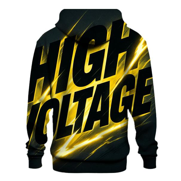 Kinetic Typographic Thunder designer hoodies