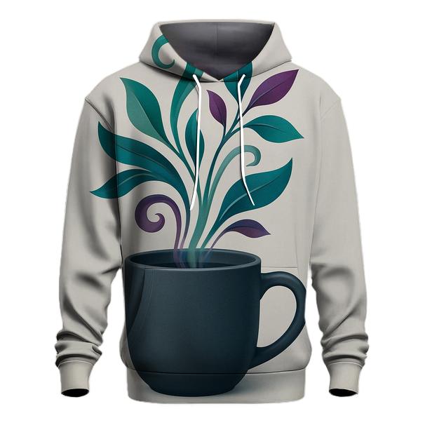 Emerald Steam Vines zip-up hoodies
