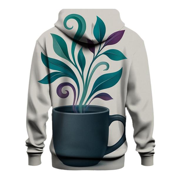 Emerald Steam Vines zip-up hoodies
