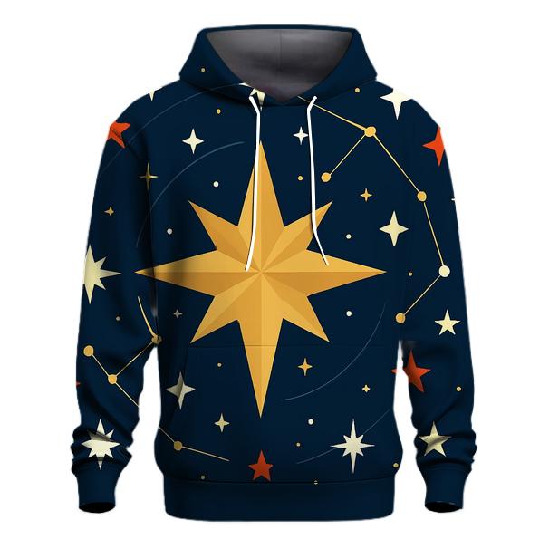 Northern Starburst Constellation embroidered hoodies