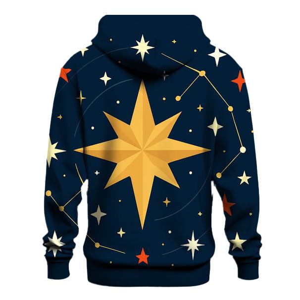Northern Starburst Constellation embroidered hoodies