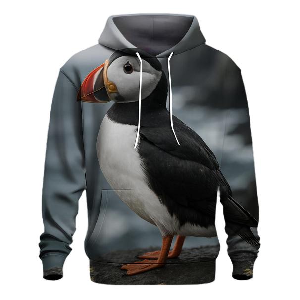 Atlantic Puffin Against Cliffside Swell hoodie trends