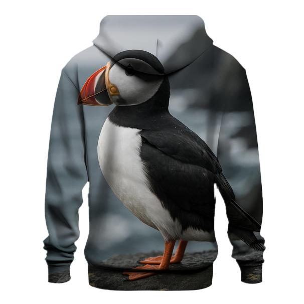 Atlantic Puffin Against Cliffside Swell hoodie trends