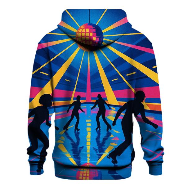 Disco Roller Rink Night embroidered hoodies