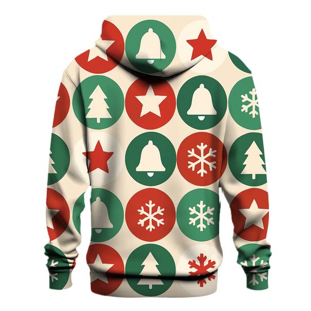 Evergreen Ornament Mosaic embroidered hoodies