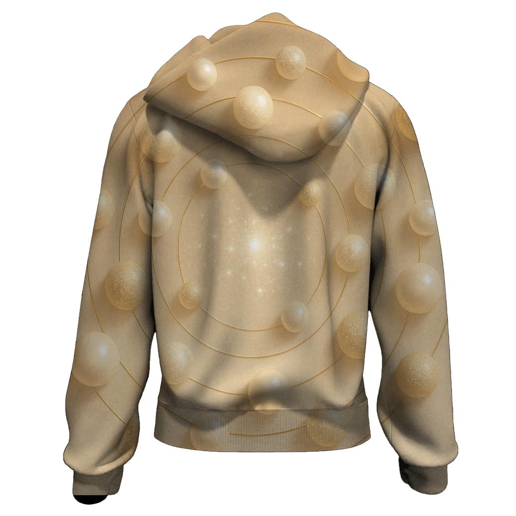 Champagne Orbit Halo premium hoodies
