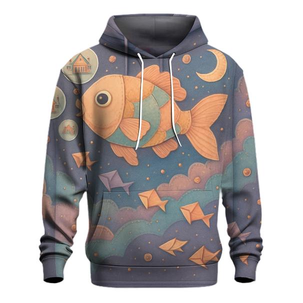 Patchwork Galaxy Goldfish Parade lightweight hoodies