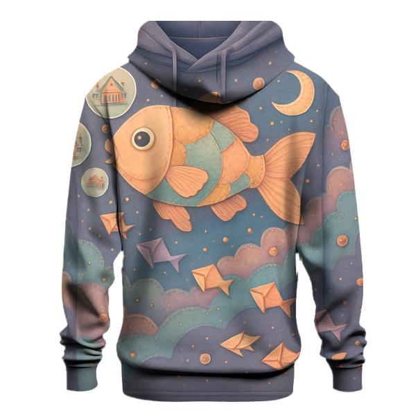 Patchwork Galaxy Goldfish Parade lightweight hoodies