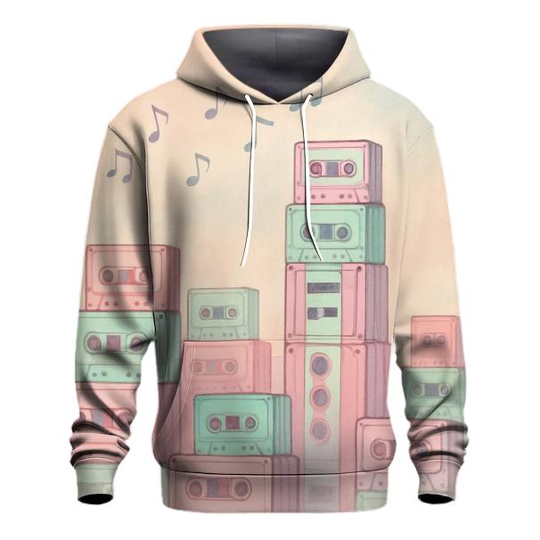Pastel Cassette Skyline designer hoodies