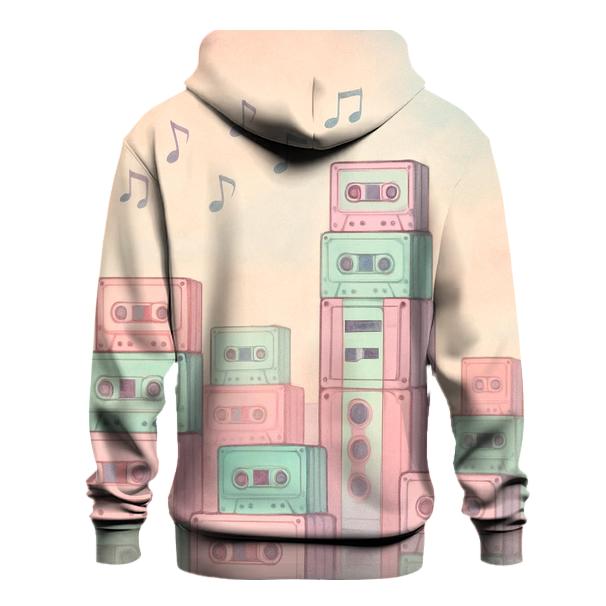 Pastel Cassette Skyline designer hoodies