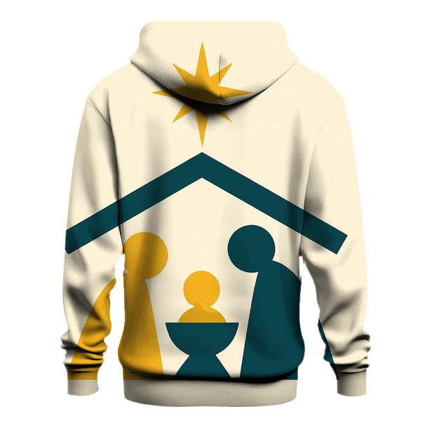 Minimal Nativity Silhouettes graphic hoodies
